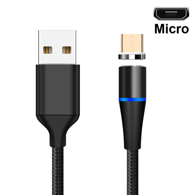 Cable 3A Fast Charging Micro USB Type C Cable For iPhone Xiaomi Redmi A2 Note 8 5 Magnetic Charger Phone Data USB Cord