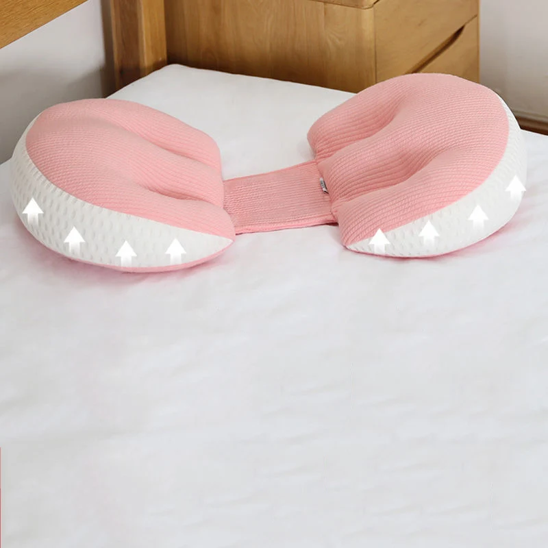 Simple Solid Color Pregnancy Back Waist Support Cushion U-Shaped Maternity Side Sleeping Pillows Baby Breastfeeding Soft Pillows