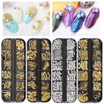

Colorful Crystal Nail Art Rhinestones Acrylic Nail Stones Beads Studs Flat Back Shiny Tips 3D Nails Art Decorations DIY Manicure