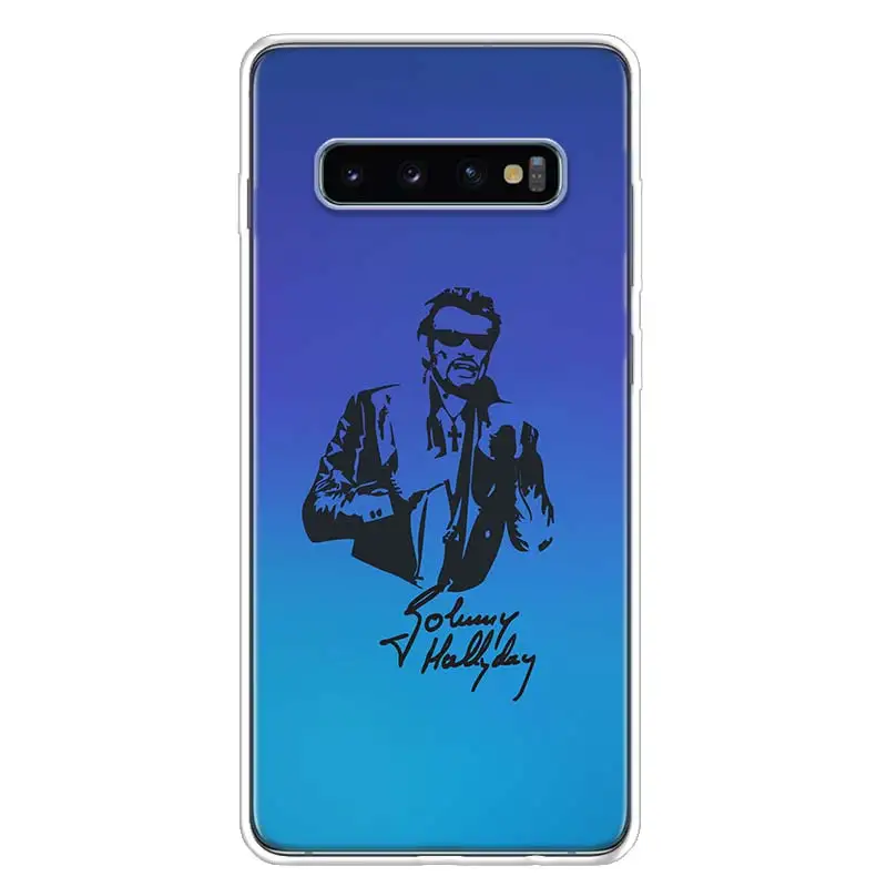 TW148-10 Johnny Hallyday Music Cover Phone Case For Samsung Galaxy S10+ Lite Note 10 9 8 S9 S8 J4 J6 J8 Plus S7 S6 Coque Shell - Цвет: TW148-10
