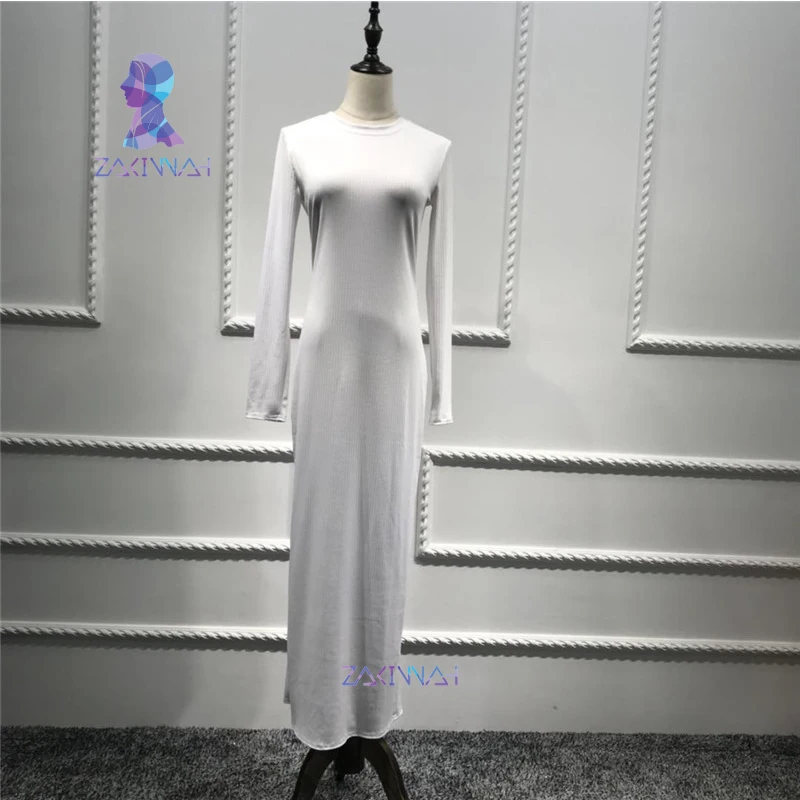 white LR120 Новое модное мусульманское женское платье, длинная юбка с мешком на лодыжке - Цвет: white