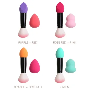 

2 Pcs/Set Sponge Puff Stick Rods Makeup Brushes Face Professional Make Up Brush Tool Set Large Cosmetic Puff New