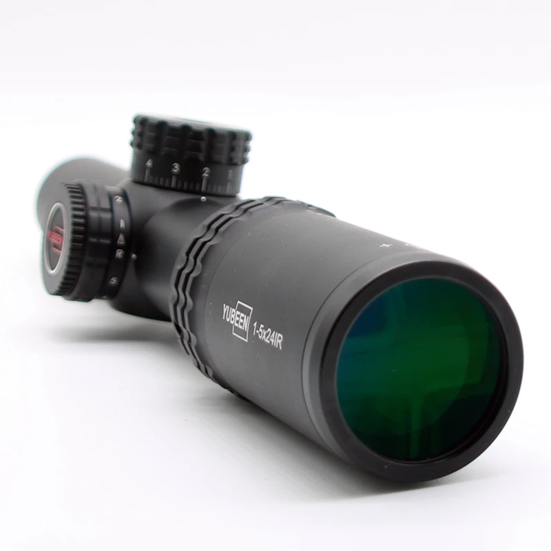 1-5x24 Riflescope Регулируемый зеленый красный точечный охотничий светильник тактический прицел оптическая винтовка прицел широкое поле зрения
