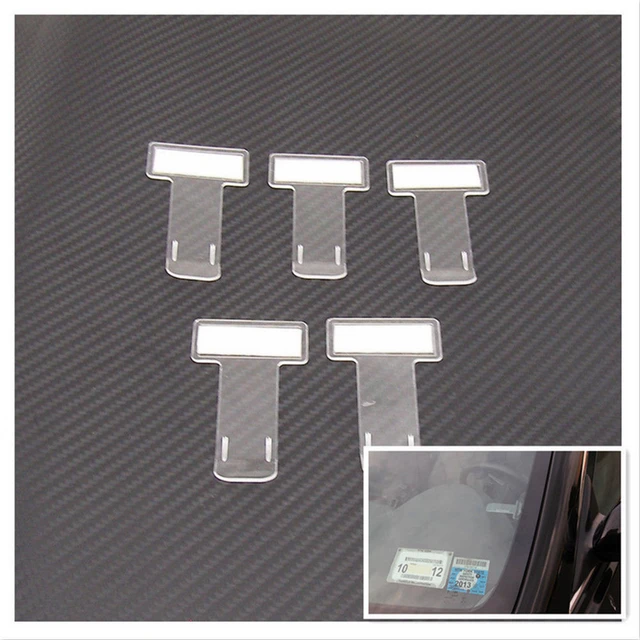 1pcs/5pcs Universal Car Parking Ticket Holder Clip Plastic Transparent Car  Holder Clip Car Windshield Windscreen Tickets Holder - Auto Fastener & Clip  - AliExpress