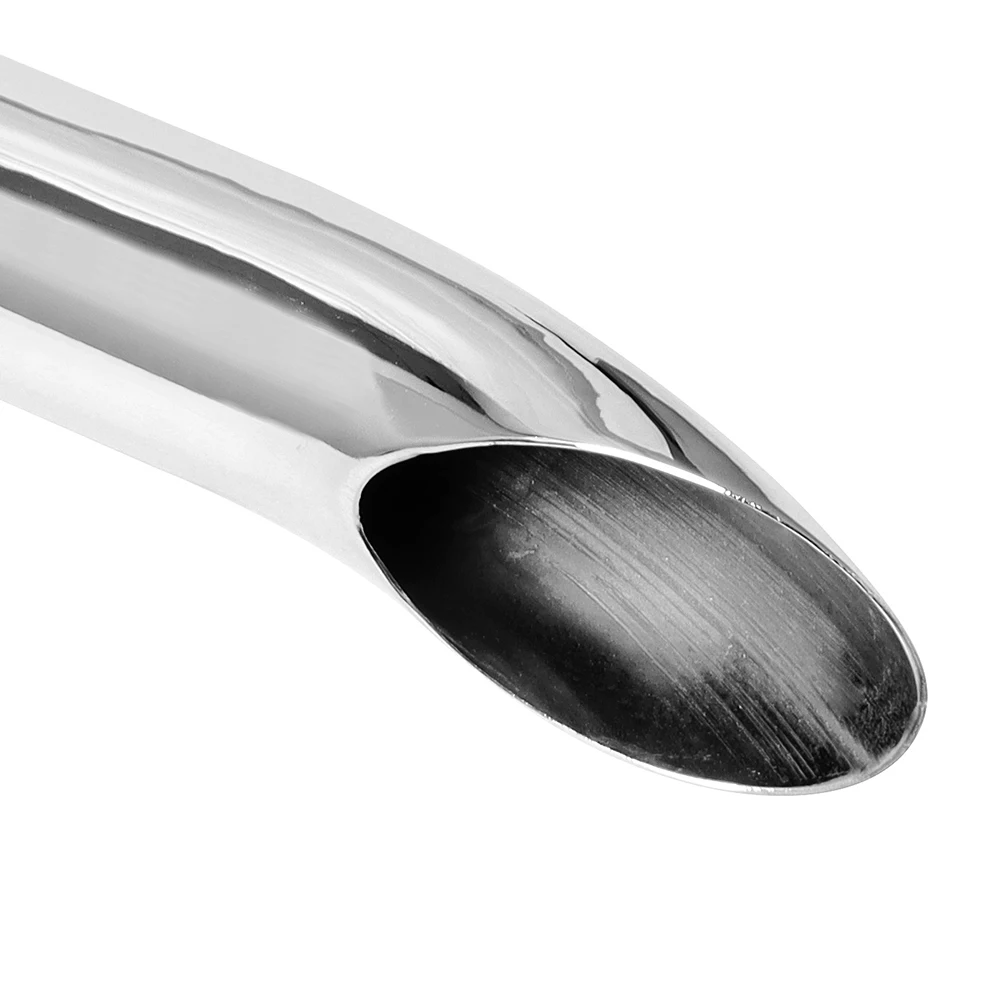 1/2pc Motorcycle Exhaust Pipe Cafe Racer Exhaust Muffler Tip Tail Tube Chrome Universal For Harley/Honda/Yamaha/Suzuki