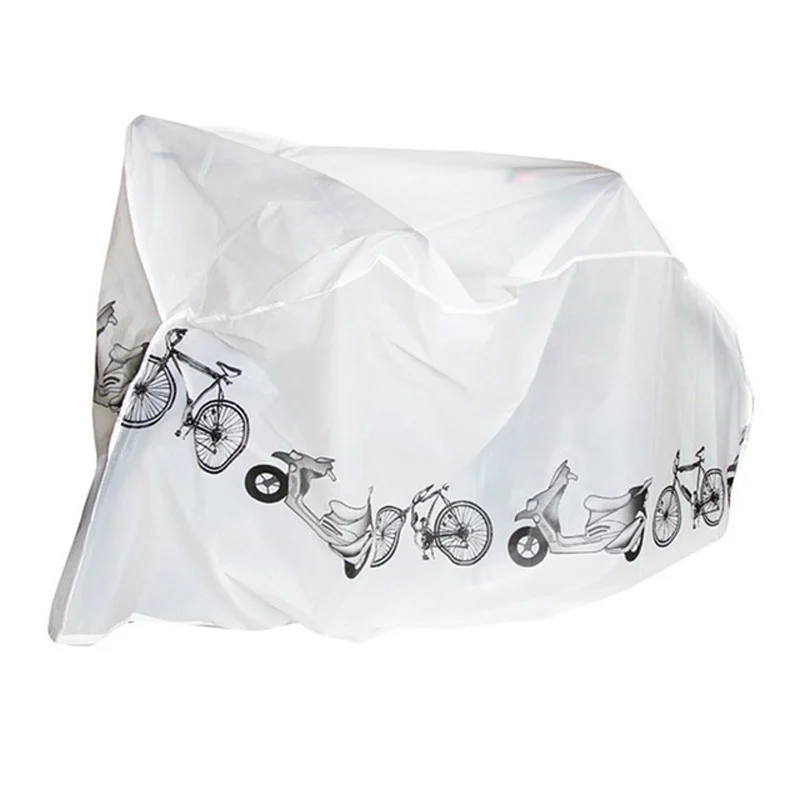 Универсальный Водонепроницаемый Чехол для велосипеда, защита от дождя и пыли, защита от ультрафиолета, Аксессуары для велосипеда, электрического мотоцикла, скутера - Цвет: thick white