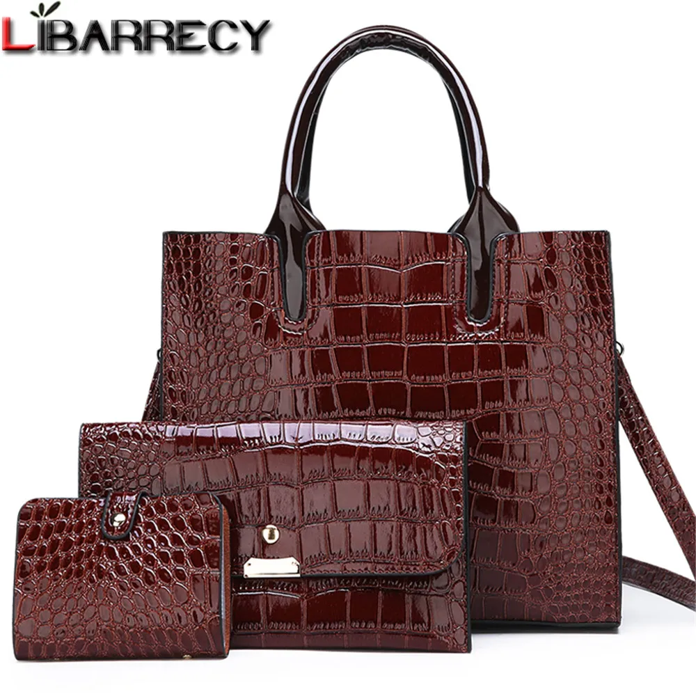 

Rivet Sequined Composite Bag Women Stone Pattern High Quality Leather Vintage Purses and Handbags Large Capacity Shoulder Bag