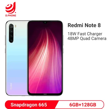 

Global ROM Xiaomi Redmi Note 8 6GB 128GB Snapdragon 665 Octa Core Smartphone 48MP Quad Camera Mobile Phone 4000mAh Fast Charging
