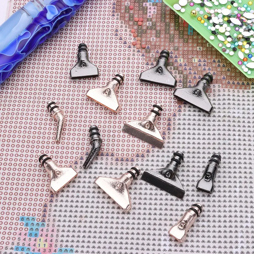 New Diamond Painting Pen Replacement Pen Heads Multi Placers Alloy Point  Drill Pens Heads Quick Cases Tool Nail Art Pen Tips