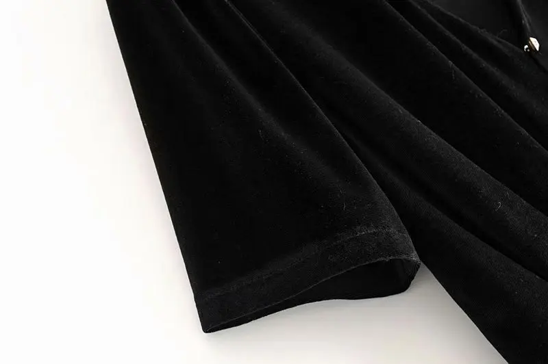 AAZZ50-9491 Европейское и американское модное бархатное мини-платье