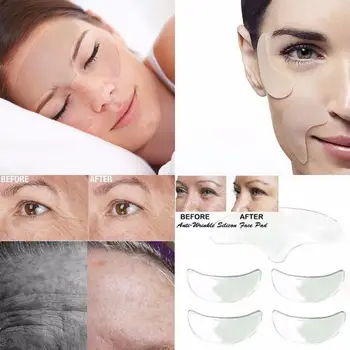 

Anti-wrinkle eye pads Reusable grade silicone invisible pads Anti-aging eliminate and prevent facial wrinkle pads
