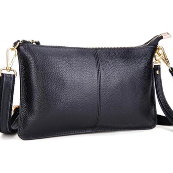 

Purse Fashion cow leather women messenger bags phone clutch bag high quality genuine leather bag small ladies shoulder bag Flap