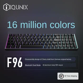 

IQUNIX F96-night Wireless RGB Backlight Aluminum Mechanical keyboard 100 PBT keycaps CHERRY MX switches NKRO Gaming Keyboard