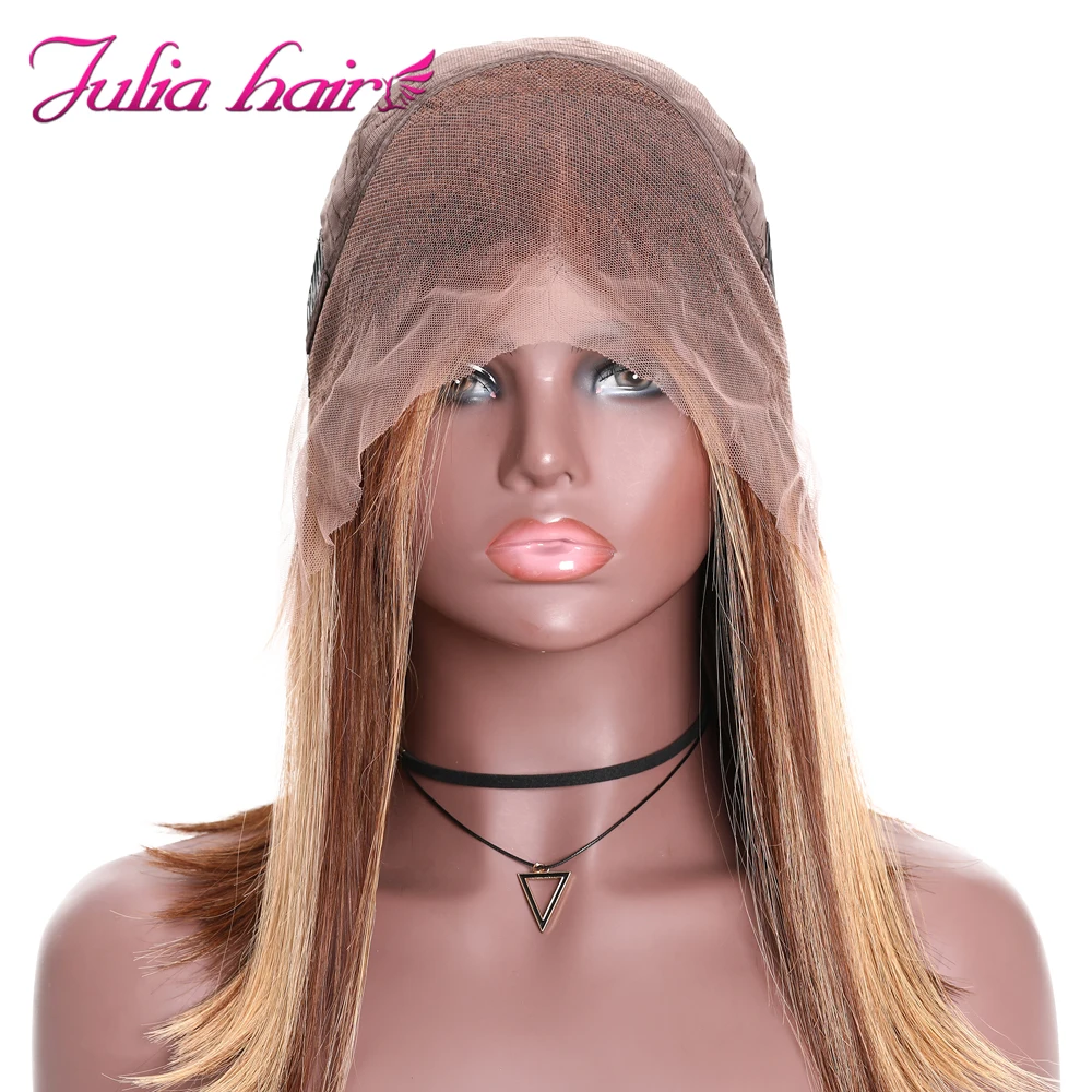 Peruvian Straight Bob Lace Front Wig Ombre Hightlight 13×4 Glueless Lace Front Human Hair Wig Green Pink Yellow Short Bob Wigs (6)