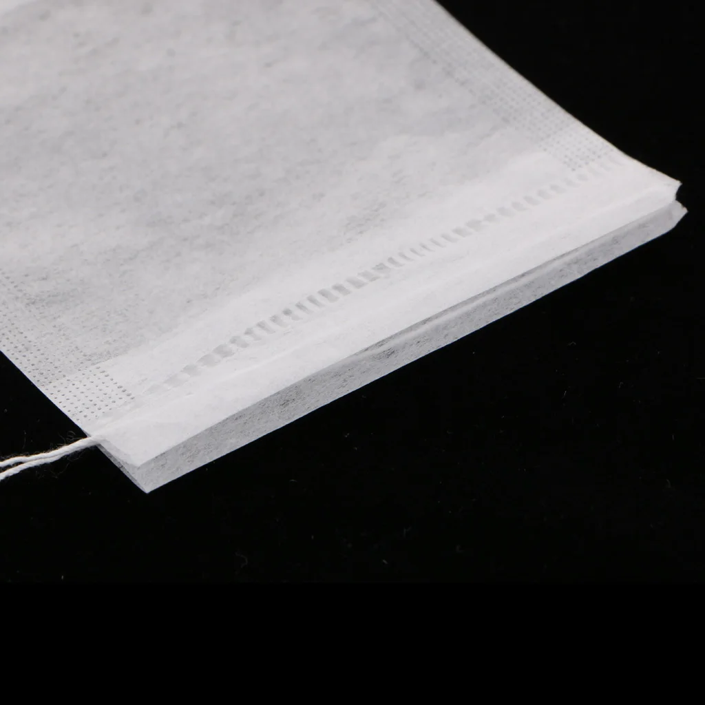 100 Pcs Teabags Filter Disposable Empty Scented Tea Bags with Drawstring Tea Infuser Medcine Bag for Herb Loose Tea Bolsas de te