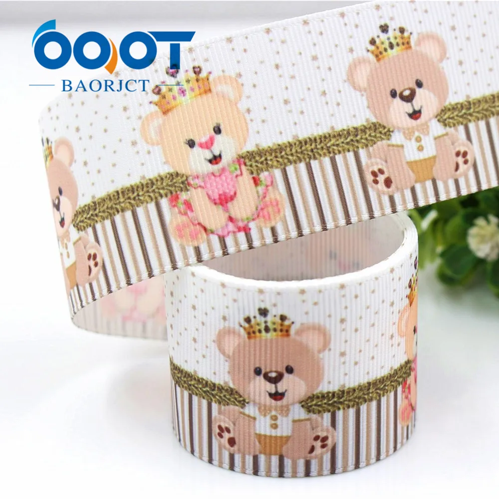 OOOT BAORJCT G-18927-1229, 38 мм, 10 ярдов мультфильм тепловой передачи печатных корсажные ленты, свадебные украшения своими руками материалы