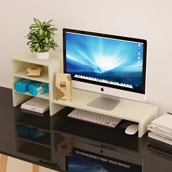 

High Quality Computer Keyboard Shelf Monitor Desktop Storage Rack Raise Monitor Base Screen