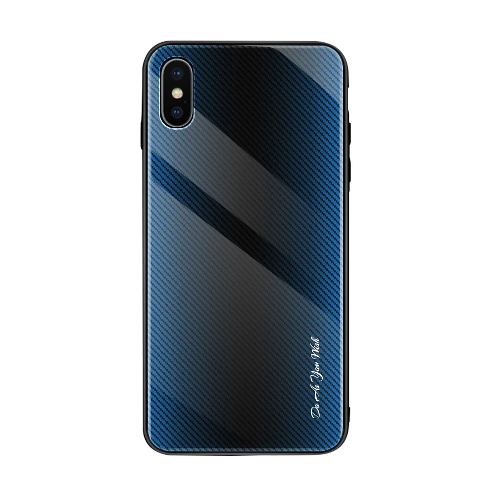 WL-2 Чехлы из закаленного стекла для IPhone 11 Pro Max XS MAX XR i8 i8 Plus i7 i6 i6s i6 Plus ударопрочный бампер с градиентным цветом - Цвет: WL-2
