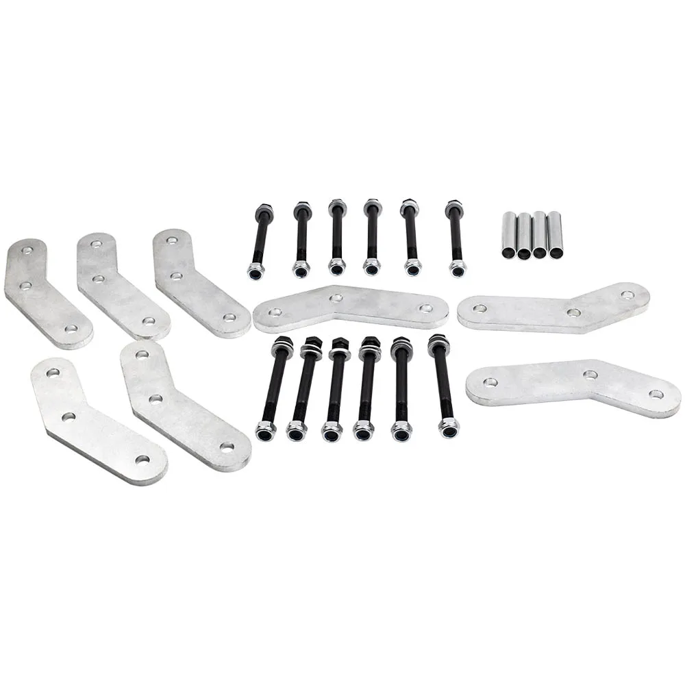 Передние и задние скобы 1 25 дюйма подъемный комплект для Jeep Wrangler YJ 1987 1988 1989 1990 95
