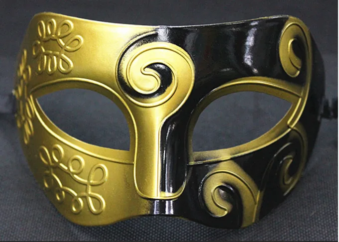 Джентльменская джазовая загадочная маска для глаз мужские вечерние косплей маскарад танцевальный карнавал пластиковая резная полумаска для лица