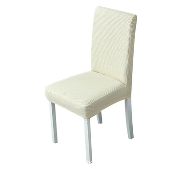 

New Velvet Jacquard Dining Chair Cover Spandex Elastic Chair Chairs Slipcover Stretch Case Chair For Christmas Wedding Cover
