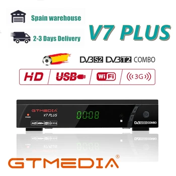 

GTMEDIA V7 PLUS,With USBWIFI,DVB-S/S2 + T/T2,Satellite Decoder,DTT Digital Terrestrial TV Receiver FTA,support H.265 ,PK V7S HD