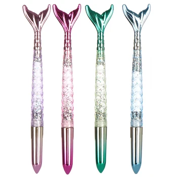 

New Gift Gradient Quicksand Sequins Gel Pen Mermaid Pen Novelty Neutral Pen For Kids Girls Gifts School Office Supplies