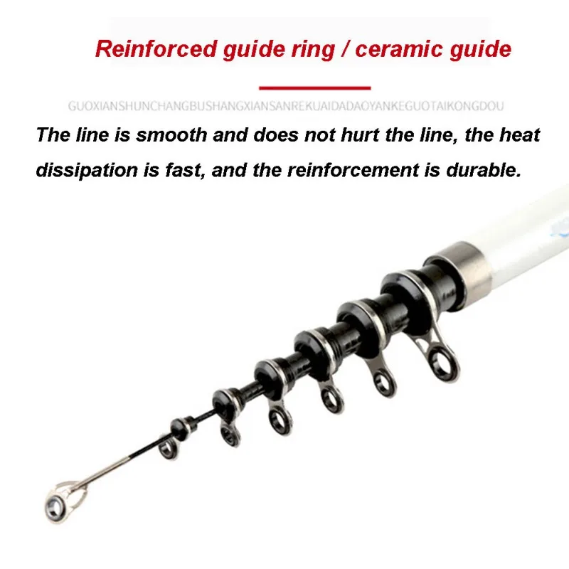 Телескопическая удочка портативное спиннинговое удилище Удочка из углеродного