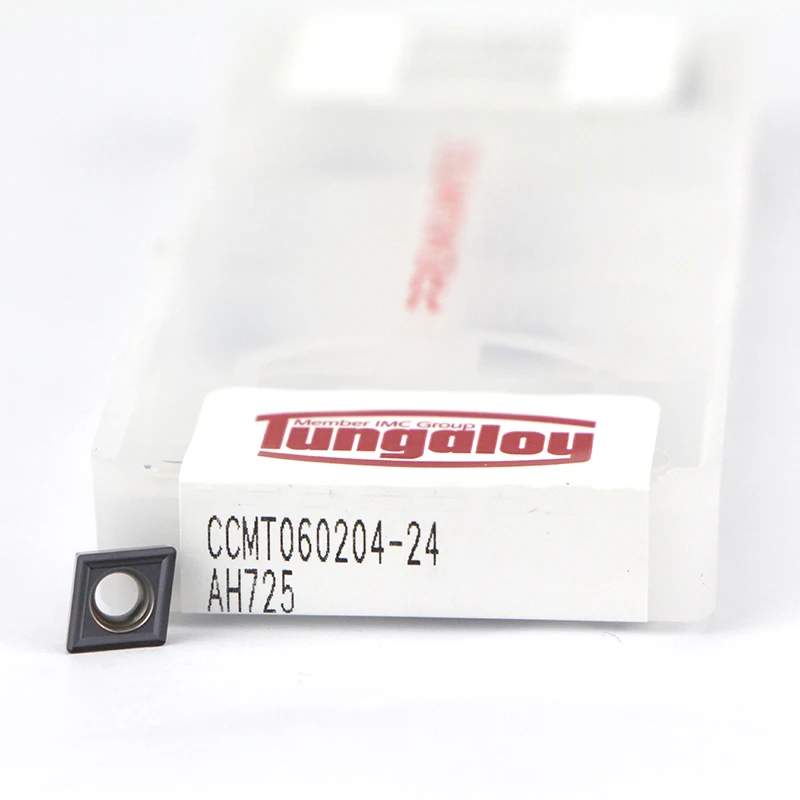 10pcs CCMT060204 24 AH725 original Tungaloy Cermet carbide turning