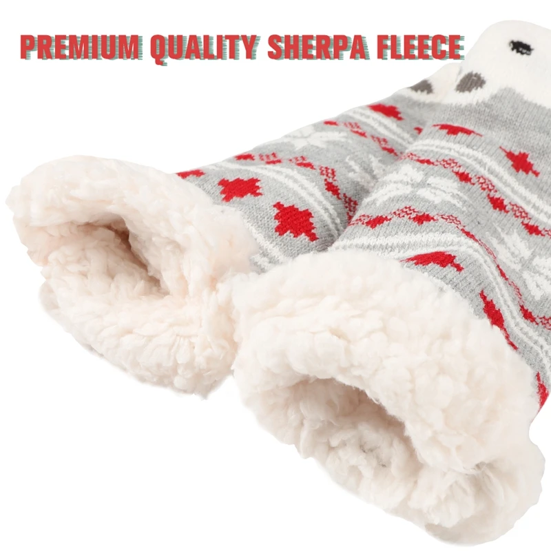 Women's Winter Socks Thick Plush Cotton Socks Warm Non-slip Home Floor Socks Christmas Gifts Cartoon Carpet Socks New