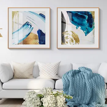 

Abstract poster wall pictures for living room color combination oil painting home decoration nodicstyle wall art canvas painting