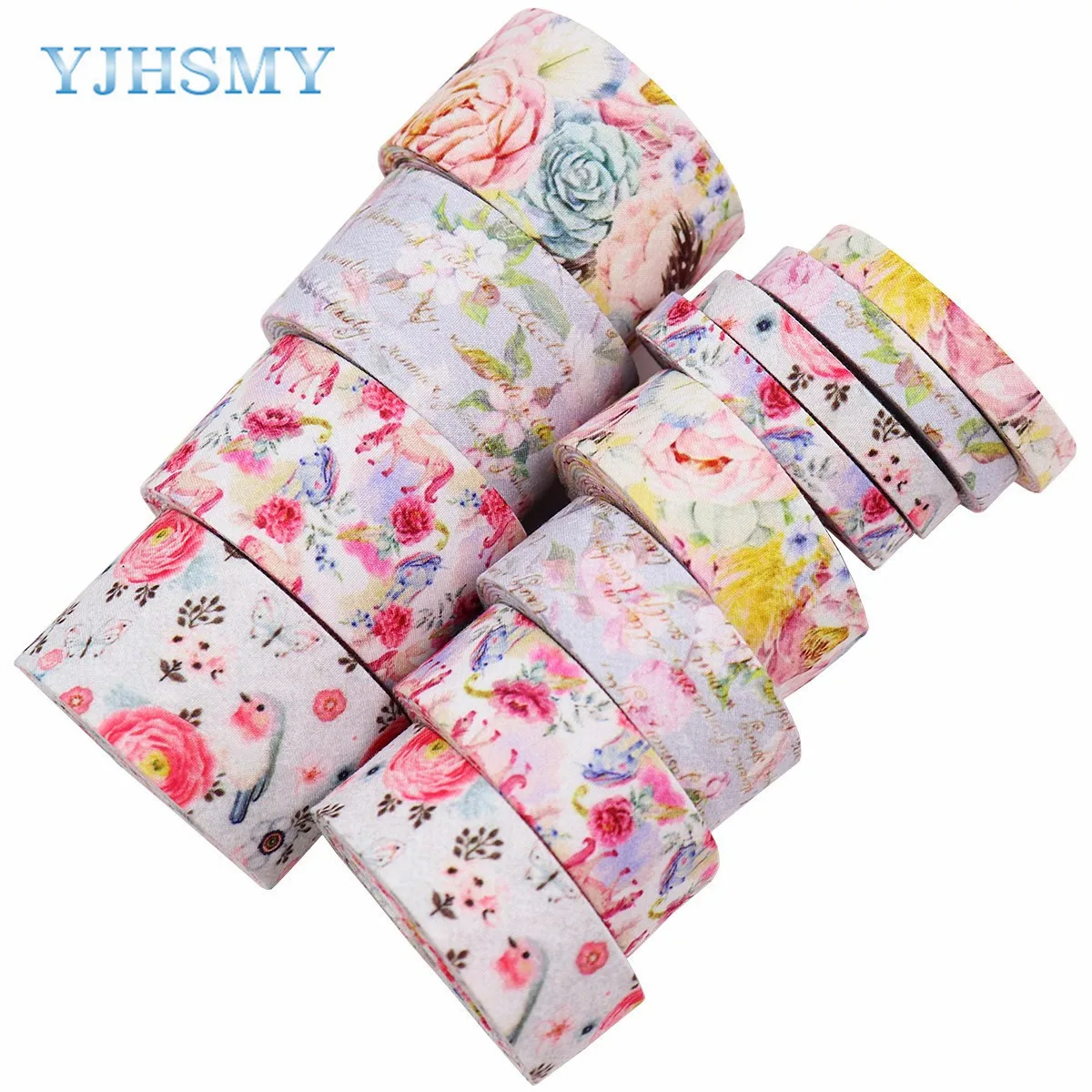 5 Yards Double Face Fabric Ribbons Flower Ribbon for Crafts