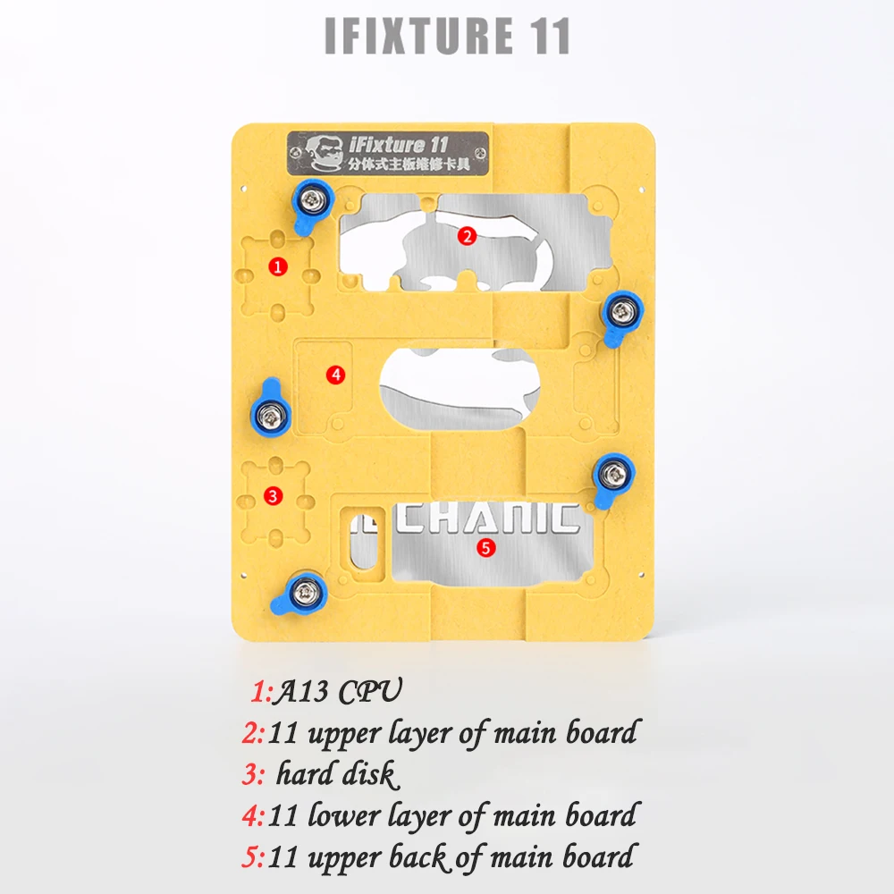 Механик ifixor 11 ремонт материнской платы приспособление для iPhone 11 Pro Max Сплит материнская плата расслаивания чип дегумминг ремонт платформы