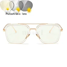 Переходные солнцезащитные фотохромные очки для чтения, прогрессивные линзы из смолы, двойные прогрессивные многофокусные очки FML