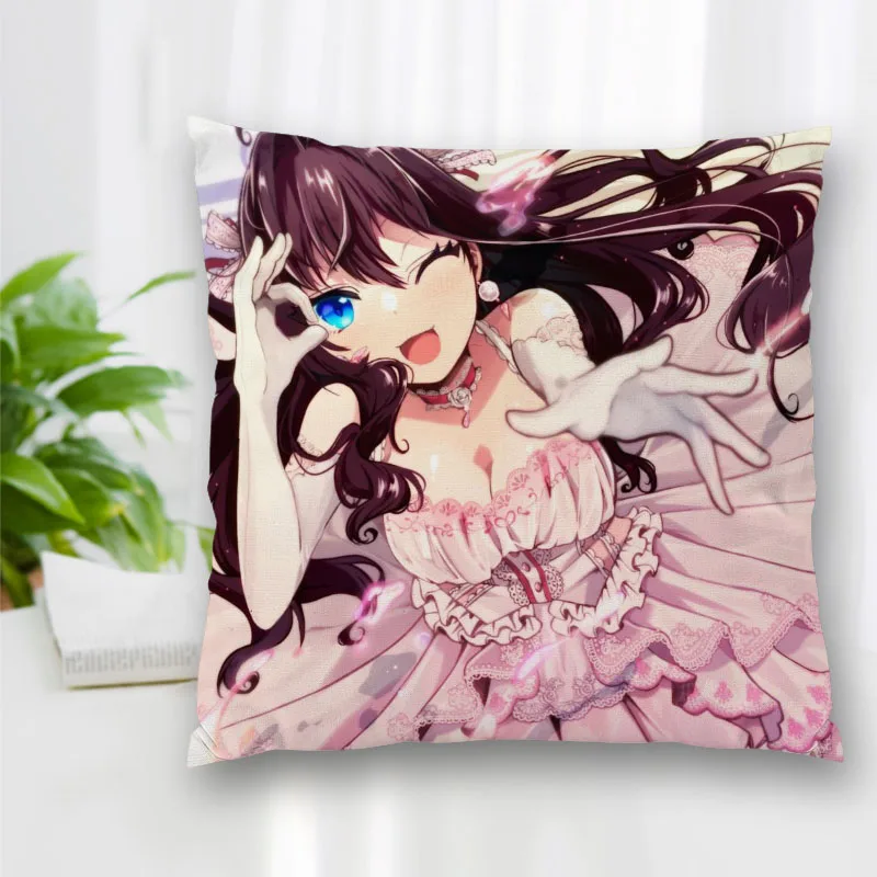 

High Quality Custom Shiki Ichinose Anime Square Pillowcase Zippered Bedroom Home Pillow Cover Case 20X20cm 35X35cm 40x40cm
