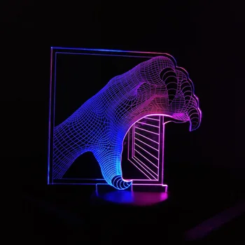 

Novelty LED Lamp Paw Shape Creative LED 3D Light for Kids 3D Acrylic Light Night Lamp LED Decorative Desk Lamp LED for Children