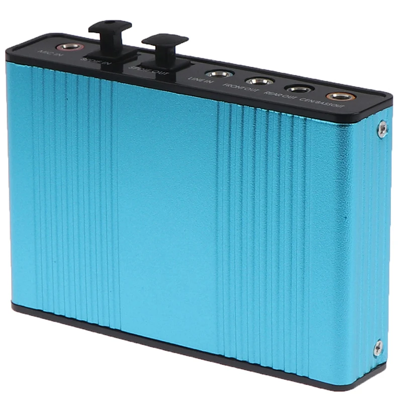 USB Sound Card 6 Channel 5.1 Optical External Audio Card Converter for