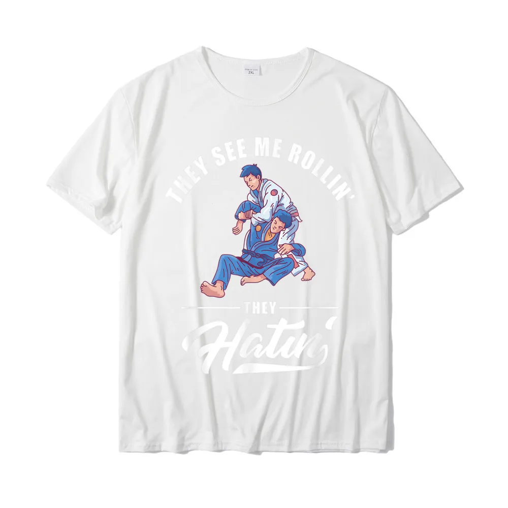 Adult Company Custom Tops T Shirt Crewneck Summer/Fall Cotton T-shirts Leisure Short Sleeve Unique Tops Shirts Funny BJJ MMA Design Brazilian Jiu Jitsu T-Shirt__19408 white