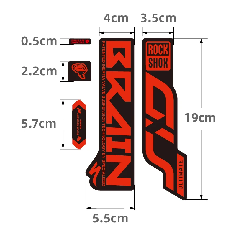 ROCK SHOX SID BRAIN вилка наклейка Эпическая передняя вилка Наклейка на велосипед наклейка на велосипед