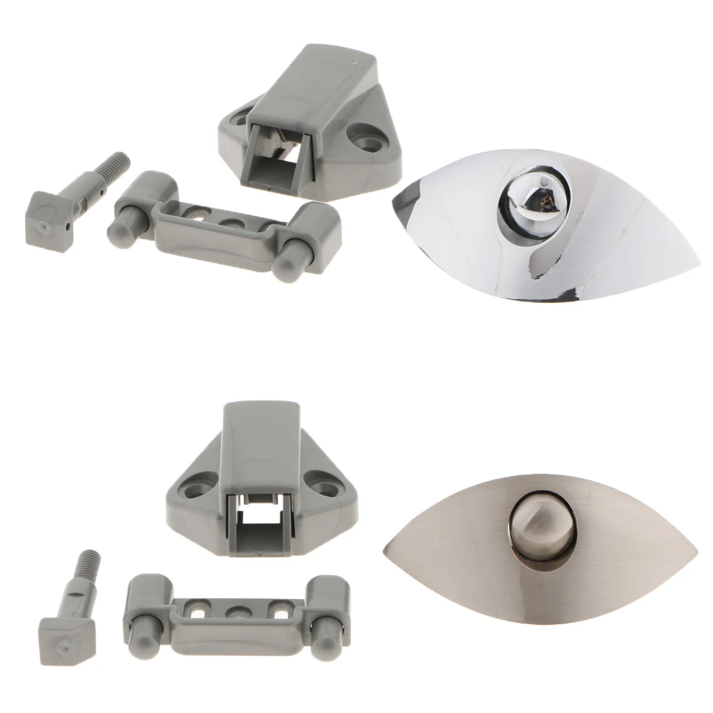 Half Moon Push Latch Knob Cabinet Lock RV Boat Cabinet Locks