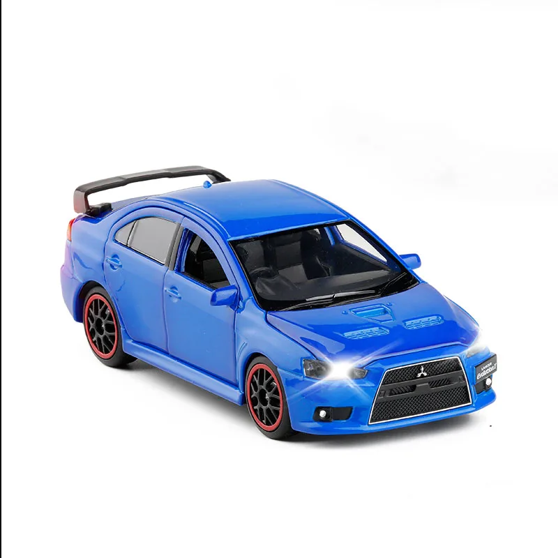 1/32 Mitsubishi Lancer EVO X 10 литой модельный автомобиль игрушки для детей Коллекция Подарки - Цвет: Синий