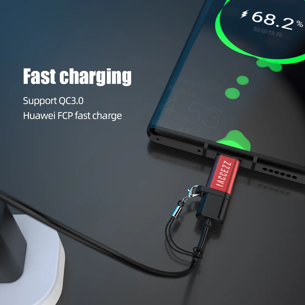! ACCEZZ Micro USB к адаптеру Type C конвертер для Samsung LG G5 G6 Xiaomi Mi 6 5 4S Зарядка данных OTG