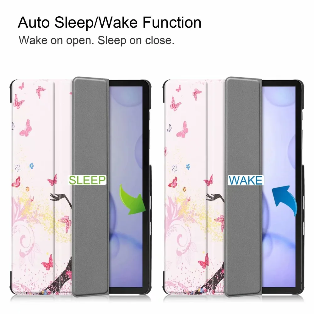 3 Folio Тонкий чехол из искусственной кожи для samsung Galaxy Tab S6 10,5 SM-T860 SM-T865 10," Подставка для планшета Galaxy Tab S6 10,5