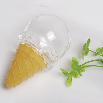 

16PCS Ice Cream Gift Boxes Round Clear Top Treat Holder Favor Container Candy Boxes for Home Party