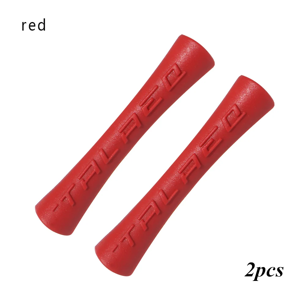 2pcs - red 2/4 шт. велосипедные рукава резиновый протектор для кабеля для линии трубы смена тормоза 2 цвета сверхлегкий MTB рамка защитный кабель направляющие - Цвет: 2pcs - red