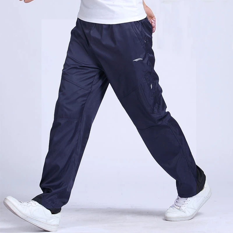 mens sweatpants Spring Autumn Sweatpants Men's Trousers Thin Section Breathable Summer Loose Casual Pants Polyester Slip Surface Straight Pants brown sweatpants Sweatpants