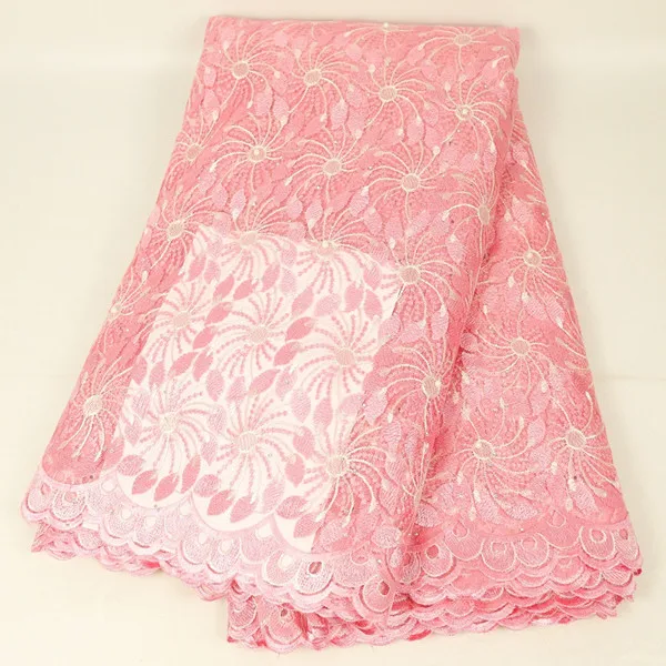 light pink Красивая вышитая бисером кружевная ткань, вышитые нигерийские кружева, ткань высокого качества, французский тюль, кружевная ткань - Цвет: light pink