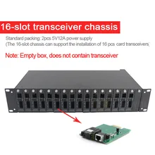 

16-slot transceiver frame SC PC EPON optical interface ftth 2Uoptical module speed 1.25Gbps Media Converter Rack Mount Chassis