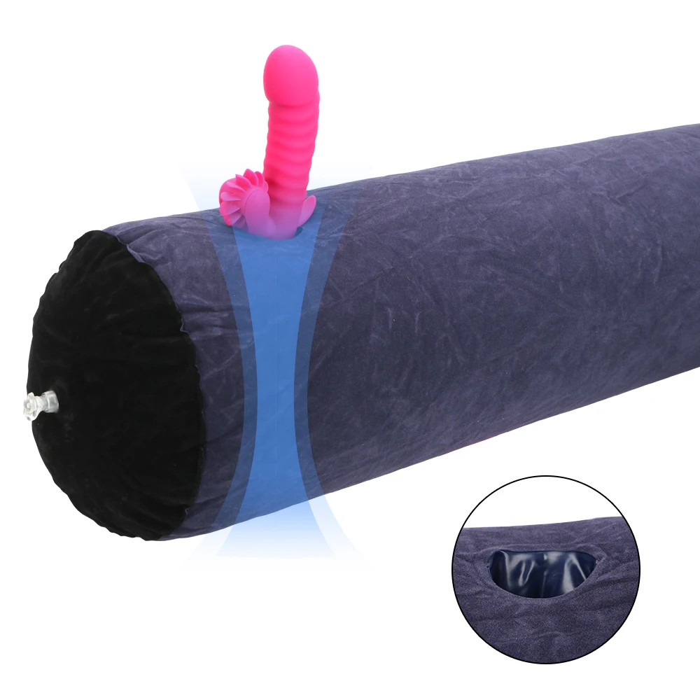 Flocking Inflatable Sex Aid Pillow Sex Toys for Couples For Women Sexual Position Love Pillow Adult Game Magic Cushion