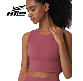 

HTLD High Impact Shockproof Active Bras For Women Crop Top Push Up Bra Workout Bralette Full Cup Lingerie soutien gorge femme